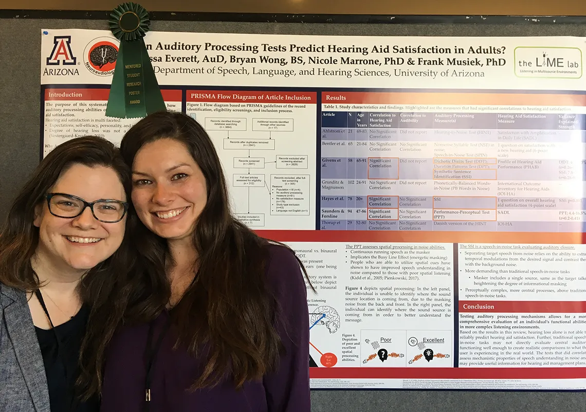 PhD student, Alyssa Everett, with her mentor Dr. Nicole Marrone